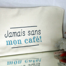 Charger l'image dans la galerie, "Jamais sans mon café" Tote brodé fait main en France