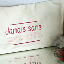 Charger l'image dans la galerie, "Jamais sans mon café" Tote brodé fait main en France