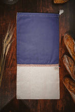 Charger l'image dans la galerie, Le véritable Sac à Pain en pur coton ancien bleu et blanc by l'Effet Clochette