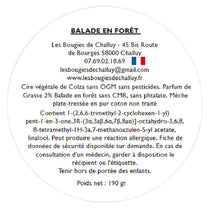 Charger l&#39;image dans la galerie, Etiquette CLP Balade en forêt Les Bougies de Challuy-fi34616576x1001