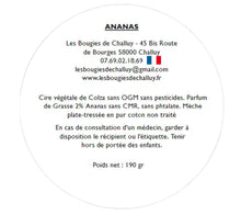 Charger l&#39;image dans la galerie, Etiquette CLP Ananas Les Bougies de Challuy-fi34606007x1001