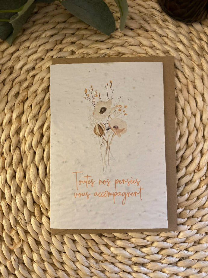 Carte à planter Toutes nos pensées
