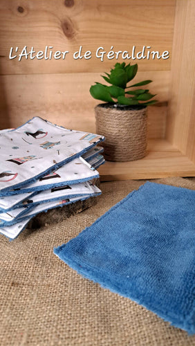 lots de six ou huit lingettes xl