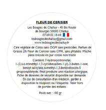 Charger l&#39;image dans la galerie, BOUGIE &quot;FLEUR DE CERISIER&quot; MADE IN NIÈVRE