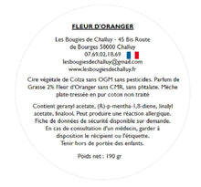 Charger l&#39;image dans la galerie, Etiquette CLP Fleur d&#39;Oranger Les Bougies de Challuy-fi34649772x1001