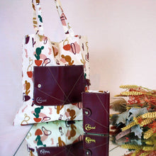 Charger l&#39;image dans la galerie, Tote bag tissu cuir vegan et fait main en France