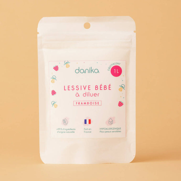 Eco-recharge lessive bébé framboise