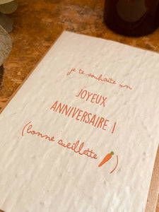 Carte à planter Joyeux Anniversaire