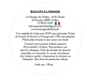 Etiquette CLP Biscuits à l'orange Les Bougies de Challuy-fi34649375x1001
