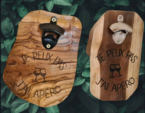 Décapsuleur mural #4 Humoristique | Je peux pas j'ai apéro