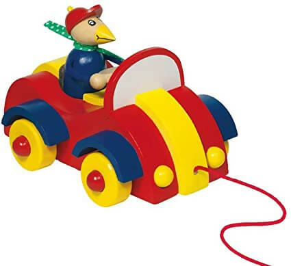 Oiseau à tirer Joey Marche Dès 1 an jeux et jouets en bois éco-responsable mes produits verts
