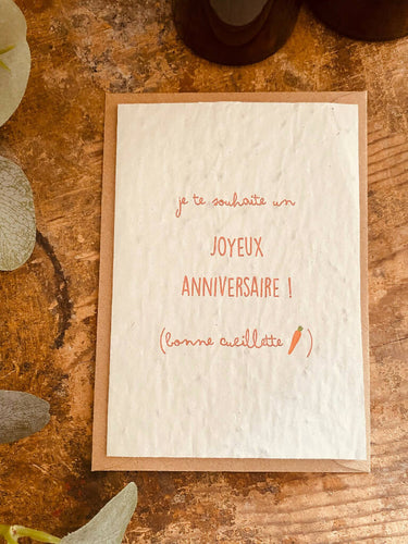 Carte à planter Joyeux Anniversaire