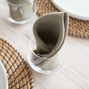 Lot de 2 serviettes de table | 100% lin | Made in France