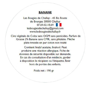 Etiquette CLP Banane Les Bougies de Challuy-fi34605734x1001