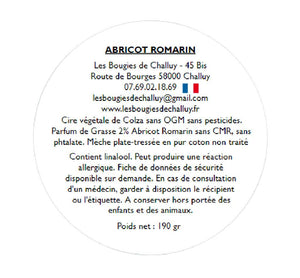 Etiquette CLP Abricot Romarin Les Bougies de Challuy-fi34605952x1001