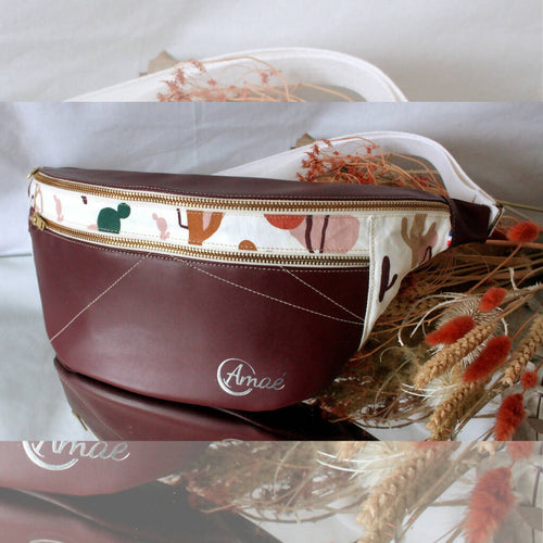 La Banane en cuir Vegan et tissu Bio | Artisanale Faite main