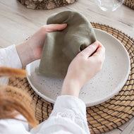 Lot de 2 serviettes de table | 100% lin | Made in France