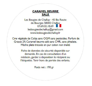 Etiquette CLP Caramel Beurre Salé Les Bougies de Challuy-fi34605934x1001