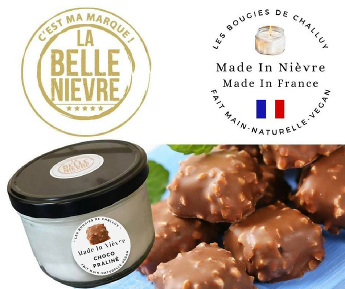 Choco-Praliné - Les Bougies de Challuy - Made In Nièvre - Nevers