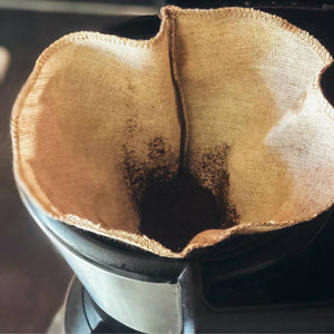 Filtre à café en lin réutilisable et lavable