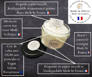 BOUGIE "CREME BRÛLEE" MADE IN NIÈVRE