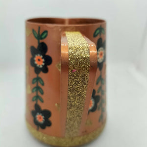 Cruche en fer peinte à la main | Upcycling