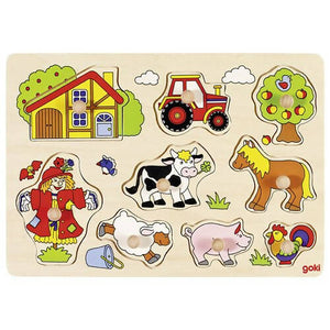 Puzzle en bois animaux de la ferme