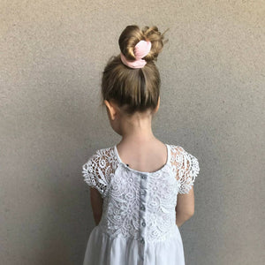 Chouchou uni en coton certifié Oeko-Tex | Doux et durable