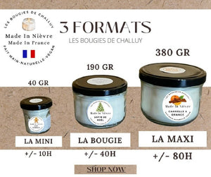 BOUGIE "ANTI-ODEUR TABAC TROPICAL" MADE IN NIÈVRE