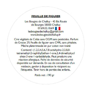 Etiquette CLP Feuille de Figuier Les Bougies de Challuy-fi34616702x1001