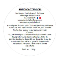 Charger l&#39;image dans la galerie, Etiquette CLP Anti-Odeur Tabac Tropical Les Bougies de Challuy-fi34606066x1001