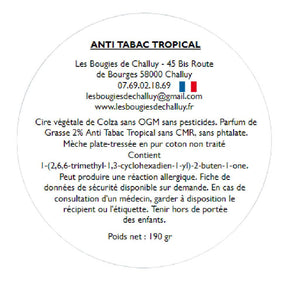 Etiquette CLP Anti-Odeur Tabac Tropical Les Bougies de Challuy-fi34606066x1001