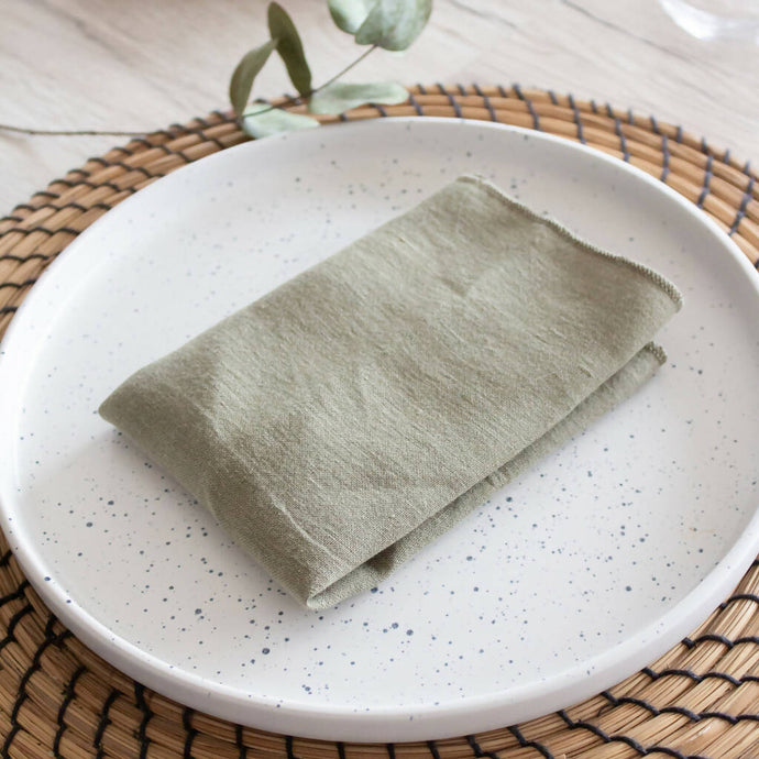 Lot de 2 serviettes de table | 100% lin | Made in France