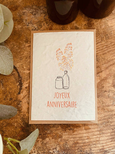 Carte à planter Joyeux Anniversaire