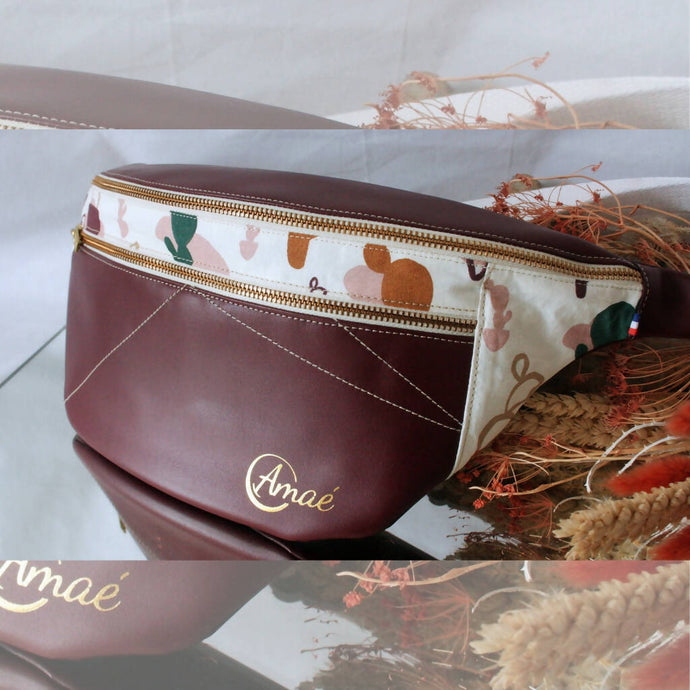 La Banane en cuir Vegan et tissu Bio | Artisanale Faite main