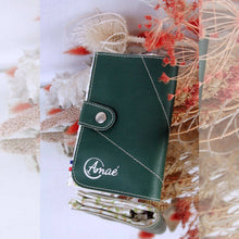 Charger l&#39;image dans la galerie, Tote bag tissu cuir vegan et fait main en France