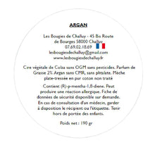 Charger l&#39;image dans la galerie, Etiquette CLP Argan Les Bougies de Challuy-fi34606066x1001