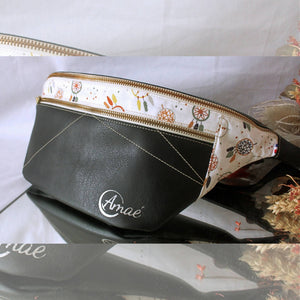 La Banane en cuir Vegan et tissu Bio | Artisanale Faite main