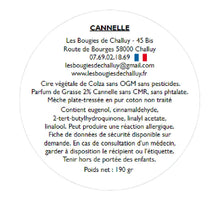 Charger l&#39;image dans la galerie, Etiquette CLP Cannelle Les Bougies de Challuy-fi34649600x1001