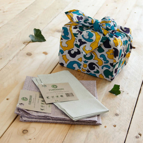 Furoshiki Emballage écologique | Tissu upcyclé