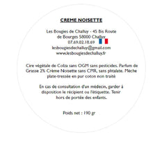 Charger l&#39;image dans la galerie, Etiquette CLP Crème Noisette Les Bougies de Challuy