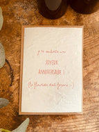 Carte à planter Joyeux Anniversaire