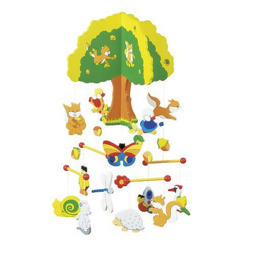 Mobile Arbre et animaux Sommeil Dès 0 mois jeux et jouets en bois éco-responsable mes produits verts