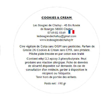 Charger l&#39;image dans la galerie, CLP Cookies  Cream - Les Bougies de Challuy - Made In Nièvre-fi35192485x1001
