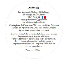 Charger l&#39;image dans la galerie, Etiquette CLP Agrumes Les Bougies de Challuy-fi34616220x1001