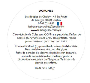 Etiquette CLP Agrumes Les Bougies de Challuy-fi34616220x1001