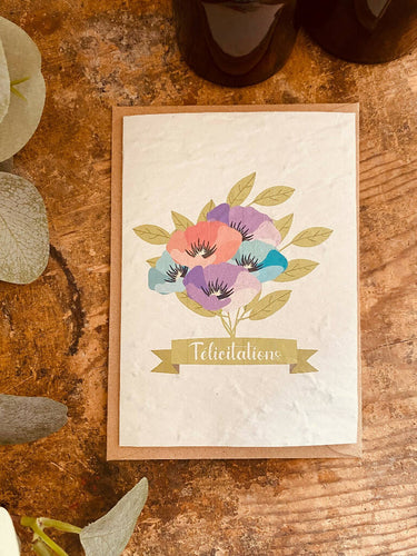 Carte à planter Félicitations